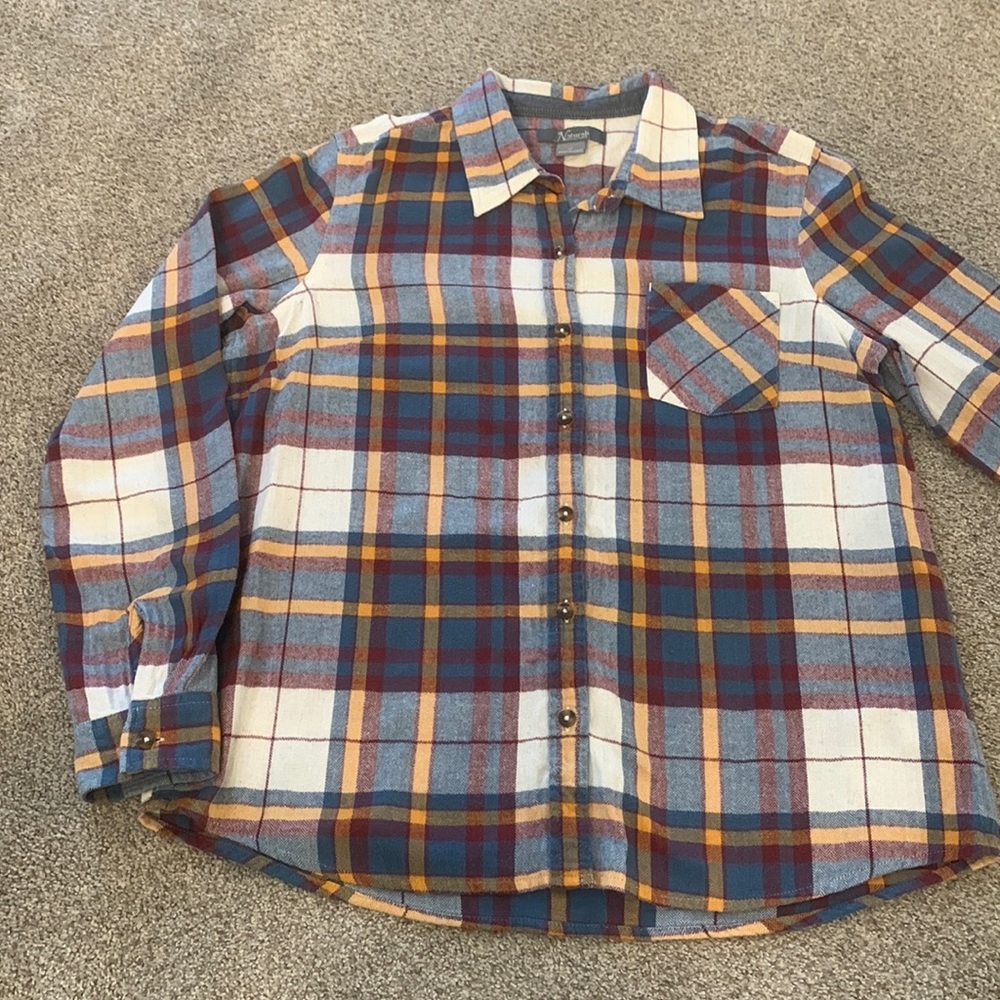 Natural Reflections Flannel Button-Up